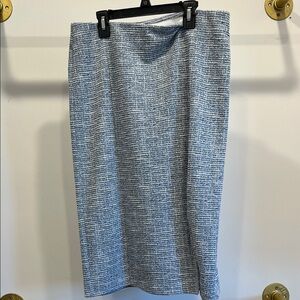 Cato Textured Gray Pencil Skirt